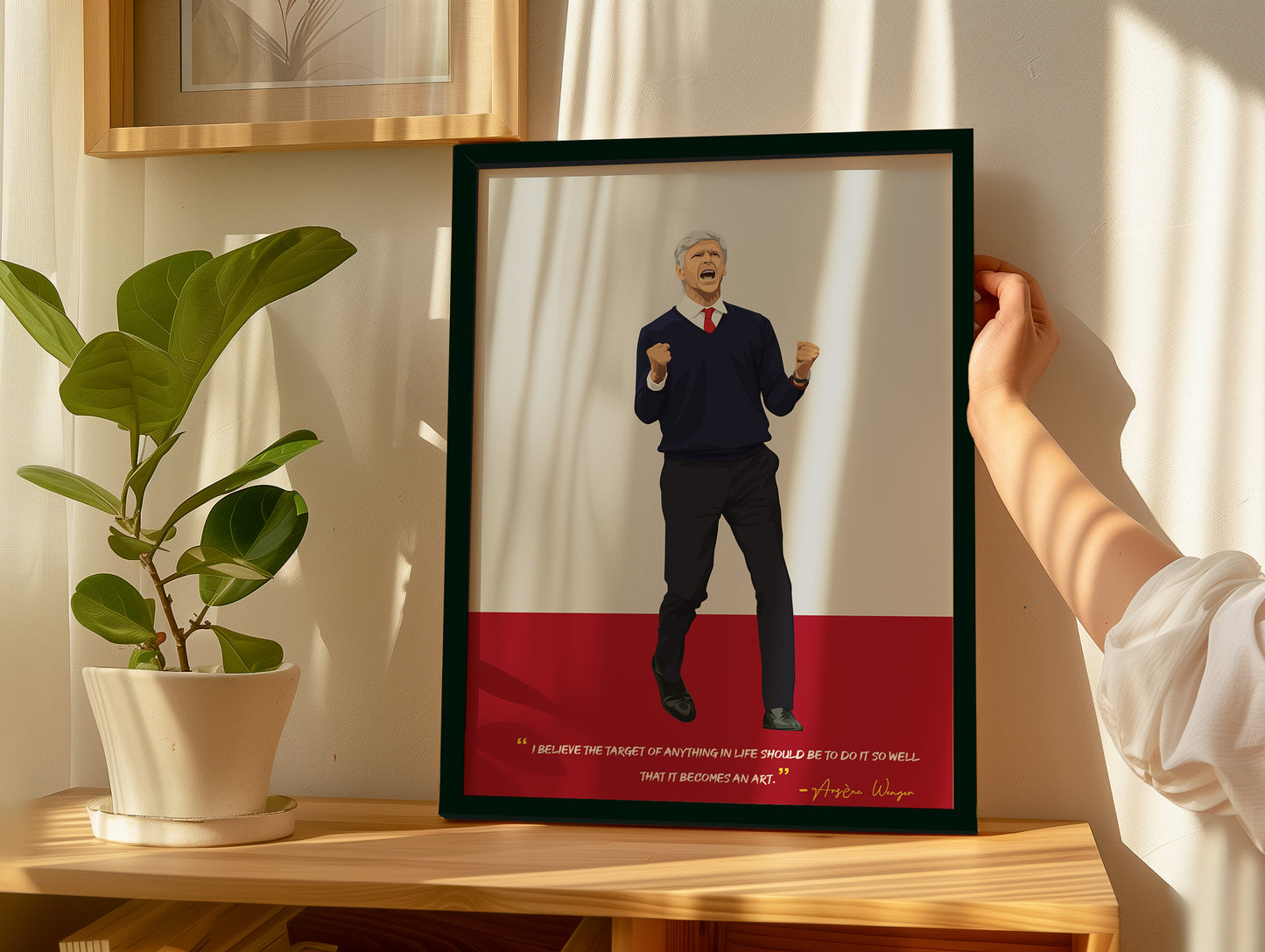 Arsene Wenger Arsenal Framed Poster