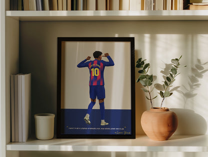 Lamine Yamal 10 Barcelona Framed Poster