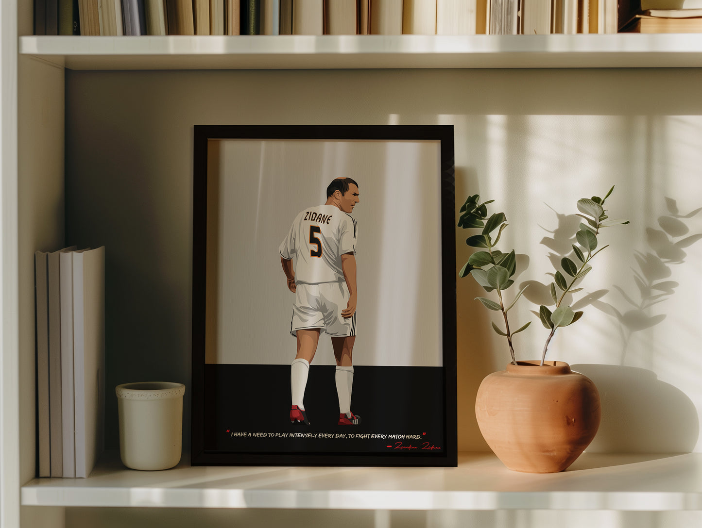 Zinedine Zidane Real Madrid Framed Poster