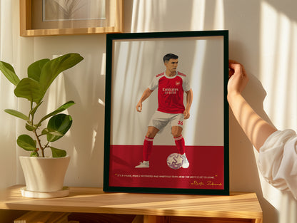 Martín Zubimendi Arsenal Framed Poster