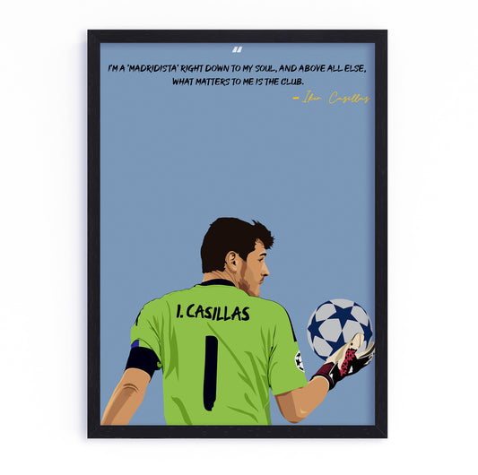Iker Casillas Real Madrid Framed Poster