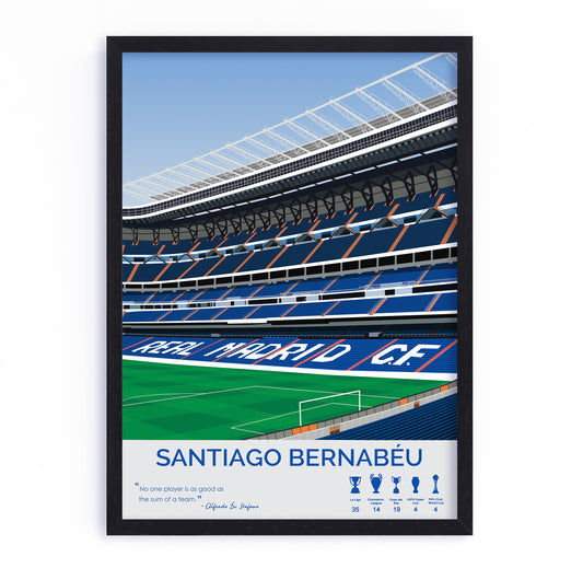 Santiago BernabÃ©u Stadium Real Madrid Framed Poster